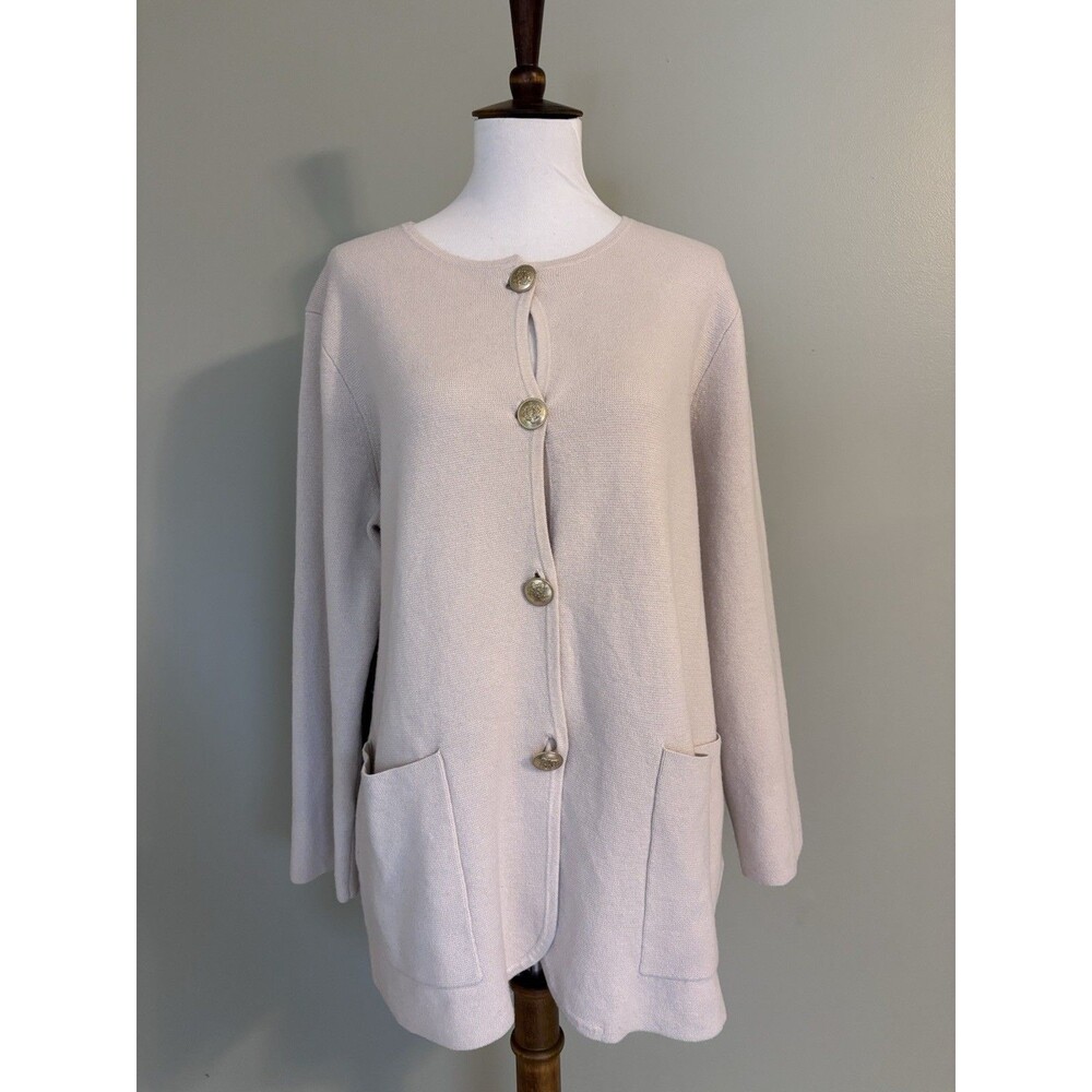 J. Crew Giselle Sweater Blazer Cardigan Merino Wool Blend Preppy Old Money M